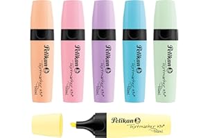 ‎PELIKAN Pelikan Textmarker 490, 6 x Pastell-Farben, 6 Stück, mit Keilspitze