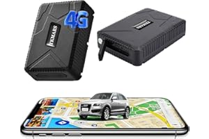 TKMARS 4G GPS Tracker Auto GPS Tracker Ohne ABO 140 Tage Standby-Zeit, 7800mah,Stark Magnetisch, Wasserdicht, Echtzeit-Tracking