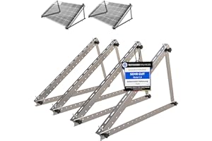 KUPI 2 Sets Solarpanel Halterung Balkonkraftwerk | Solarmodul Halterung für Solarmodule bis 114cm | Verstellbar 0-90°