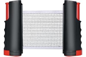 ‎FLINTRONIC flintronic Ausziehbares Tragbares Tischtennisnetz für Jeden Tisch, Tragbar Ping Pong Ersatznetz, Tischtennisnetz Outdoor & Indoor, Maximale Länge 170 cm