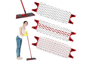 SPRIFITYY 3 Pièces Replacement Microfibre Pad,Convient à Tous Les Ultramax Serpillere Recharge,Supérieure Remplacement des Têtes de Recharge de Vadrouille,vadrouille à poussière,pour Tous Types De Sols