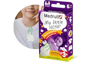 Medrull Cerotto aromatico con balsam-My Little Nose Animals- Migliora la respirazione nasale con aroma nasale che cola animali, prevenzione del raffreddore per bambini e adulti N6