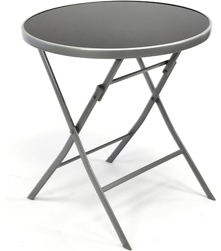 BEST Scherenklapptisch Primo - 100 Cm Rundtisch Braun