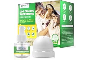 VFjVlVdG Calming Diffuser for Dogs & Cats, Pheromones Diffuser Anxiety Relief Diffuser with 30 Day Refill - Comfort, Calming and Relax Anxious Dog and Other Problematic Behaviors| 48 ml (Dogs)