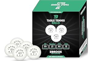 ZOROOX High-Performance 3-Star Table Tennis Balls - Pack of | 9, 18, 36 or 72 | Orange or White | 40+ ABS Competition Grade Ping Pong Balls