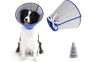 HanryDong Recovery Collar Soft E-collor For Pet Dogs Cats, Breathable Soft Elizabethan Cone, E-Collars for Dogs After Surgery, Buster Medical Collars for Dogs