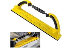 JCRWXP Lijadora Manual, Herramienta de Lijado Manual Lija de 70 x 400mm, Bloque de Lijado Manual Profesional Amarillo, Lijadora Madera, para Pulir y Esmerilar