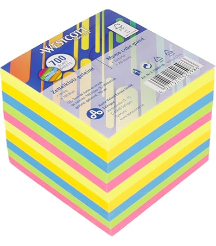 STICK'N Memoblok Post-it 76x76mm neon-oranje 100 vel