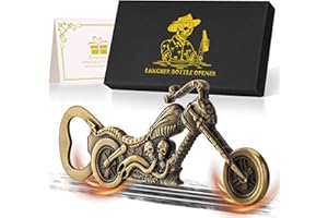 LKKCHER Regalos de cerveza de motocicleta para hombres, abrebotellas de motocicleta calavera, regalo hombres, ideas regalo para hombres papá marido hijo él, regalo de cumpleaños, Regalos Navidad