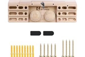 TWO STONES Arrampicata Formazione Arrampicata Hangboard Attrezzature per la casa per la Forza delle Dita e Il Fitness Arrampicata Appendere Board Stazione di addestramento Montato sulla Porta per Gli scalatori