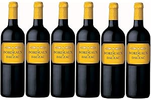 DELTA NEGOCE BORDEAUX DE DAUZAC - AOC Bordeaux - Grand Vin Rouge de Bordeaux - 100% Vegan - 6 Bouteilles 0,75l Sélection du Château Dauzac Grand Cru Classé du Médoc