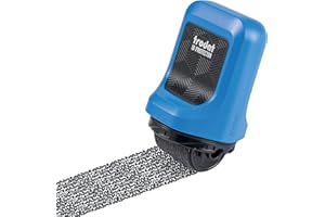 Trodat ID Protector – Rouleau encreur pour la protection de l’identité - encre noire fournie - rechargeable - il masque les données de manière fiable en un seul passage