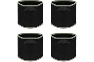 PARFCO Sac Jardin, 4 Pièces Sac Pomme de Terre, 11L Bac Potager 25 × 22 cm, Sac de Plantation pour Pommes de Terre Fleurs Légumes Tomates, Respirant