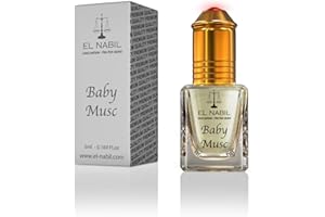 Musc Baby 5ml Parfum - El Nabil Misk Musc Huile Parfumée pour HOMME & FEMME - Essences Essentielles Naturelles Perfume Oil Attar Scent
