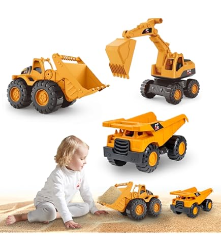 Houten bulldozer – Blauw – Essentials - Little Dutch. Leuk