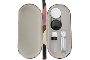 FOMIYES 2 in 1 Double Sided Glasses Case Portable Case Camouflage Box Eye Care Accessories for Men Women