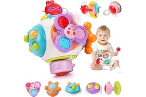 Yashuo Jouet Bebe Montessori 1-3 an Sensoriel Enfant: Cadeau Anniversaire Garçon Fille 1 2 3 Ans | 7-en-1 Cube Dactivité Bebe | Jeux Éducatif Enfant Motricité Bebe 12 Mois