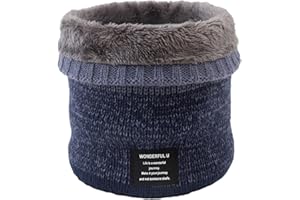 MLETULIPS Sciarpa Invernale Scaldacollo - Uomini Donne Tempo Freddo Maglia Caldo Pile Sciarpa Antivento Regalo Sport Outdoor