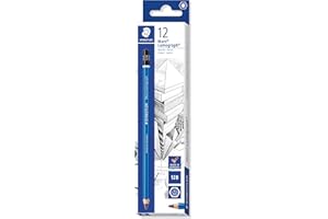 Staedtler Mars Lumograph 100 12B. Pack de 12 lápices de dibujo de mina blanda.