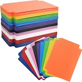 Plastic Card Dividers, 100 Pieces, 10 Colours | Reusable, For Game Supplies Organization, Card Sorting