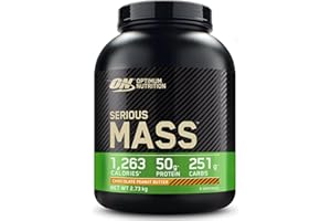 Optimum Nutrition Serious Mass Gainer, Goût Chocolat et Beurre de Cacahuètes, 2.73kg, 8 Doses