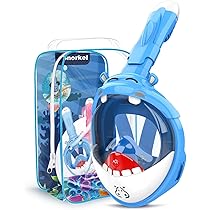 HINATAA Masque De Plongée Intégral à 180 °, Design Respirant Libre, Technologie Anti-buée Et Anti-fuite Avec Sangles De Tête Réglables Pour Adultes