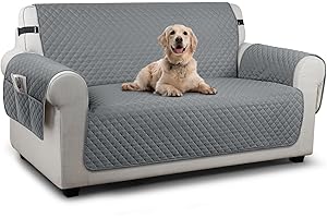 TAOCOCO Sofa Covers 2 Seater,Settee Covers,Non Slip Sofa Covers,Sofa Slipcovers,Pet Couch Covers,Washable Sofa Protectors for Dogs(Dark Grey)