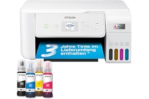 Epson EcoTank ET-2876 Imprimante Multifonction A4 à réservoir d'encre Wi-FI avec Un Stock d'encre jusqu'à 3 Ans