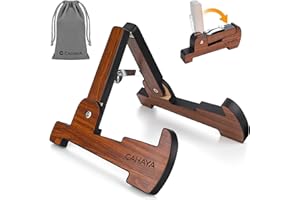CAHAYA Support Universel Pliable pour Guitare: Support en bois en forme de A, stable et à haute capacité de charge, pour guitare classique, acoustique, électrique, portable et stable