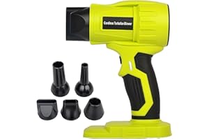 ZDOZITZ Air Blower Brushless for Ryobi 18V Battery，Cordless Duster with Infinitely Adjustable Speed，96000 RPM,for Jobsite Camping & Pool Toy(Battery not included)