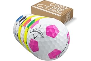 Easy Lakeballs 50 Callaway Chrome Soft TRUVIS Pelotas DE Golf RECUPERADAS/Lake Balls - Calidad AAAA/AAA (Pearl/A Grade)
