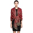Écharpe Pashmina Femme - Châle Paisley - Viscose Et Acrylique - 200x70 Cm - Cadeau Élégant
