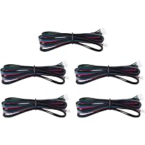 Jopto 4-polige Schrittmotorkabel Für 3D-Drucker & CNC-Maschinen – 5 X 1 M Kabel Mit Dupont- Und JST-Steckern