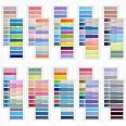 4000 Étiquettes Autocollantes Morandi - 20 Carnets Couleurs Pastel, Réutilisables Sans Résidu