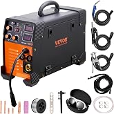 VEVOR Welding Machine 3 in 1 Inverter Welder 50-250 A Welder MIG-250 MIG MMA TIG Digital Display 2.2-12m/min Cable Thickness