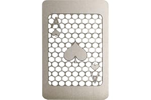 FUMANIA Grinder carta in acciaio inox formato carta di credito 8,5 x 5 cm, carta fine di qualità, facile da trasportare, discreto. (TYPE-B)