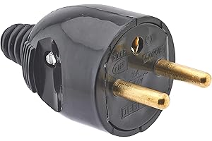 Debflex - 713280 - Fiche electrique - Prise male - 250 V - Sortie Droite - Noir