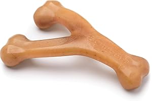 Benebone Niezniszczalna zabawka do żucia dla agresywnych psów do żucia, długotrwały wytrzymały łamacz nudy dla psów, prawdziwy smak kurczaka, dla średnich psów, wyprodukowano w USA