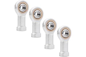 VVHFXD Filettatura interna, testa snodata, cuscinetto snodato M6, giunto sferico, filettatura interna destra per vari dispositivi meccanici, 4 pezzi