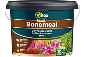 VITAX LTD Vitax Bonemeal, Organic Fertiliser, Slow Release, Encourages Healthy Root Development, For All Plants, Vegetables And Fruit Trees- 10Kg Tub