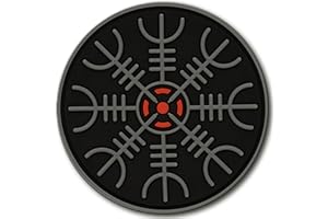 M-Tac Timone di Awe Viking Morale Patch PVC Norse Rune Vegvisir Morale Patch, N-5923 C