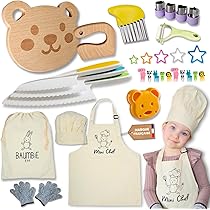 29 Pièces Couteau Enfant Pour Cuisine,Kit Couteaux Sécurité De Cuisine