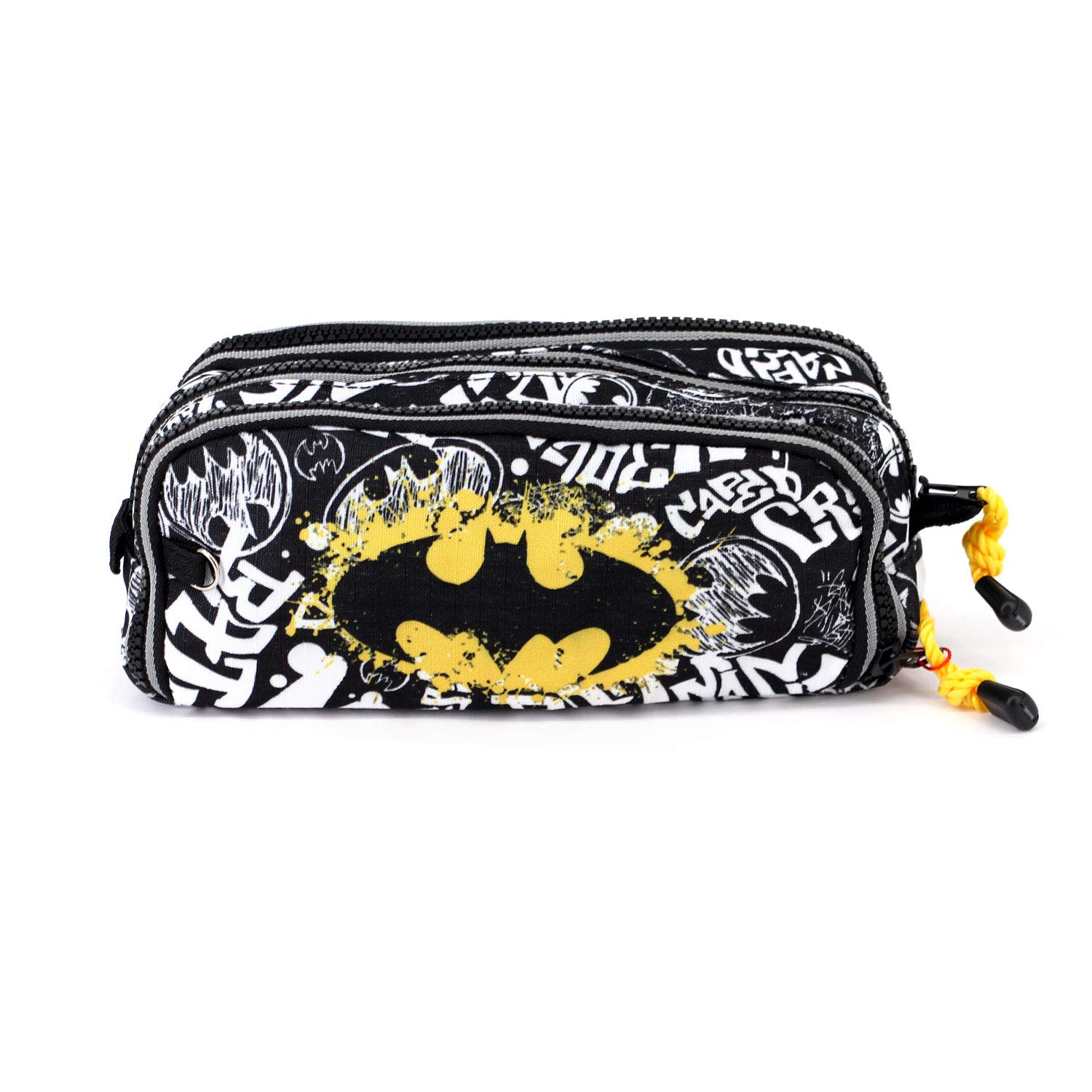 KARACTERMANIA-Batman-Tagsignal-Note-Pencil-Case-Federmppchen-22-cm-Grau-Grey