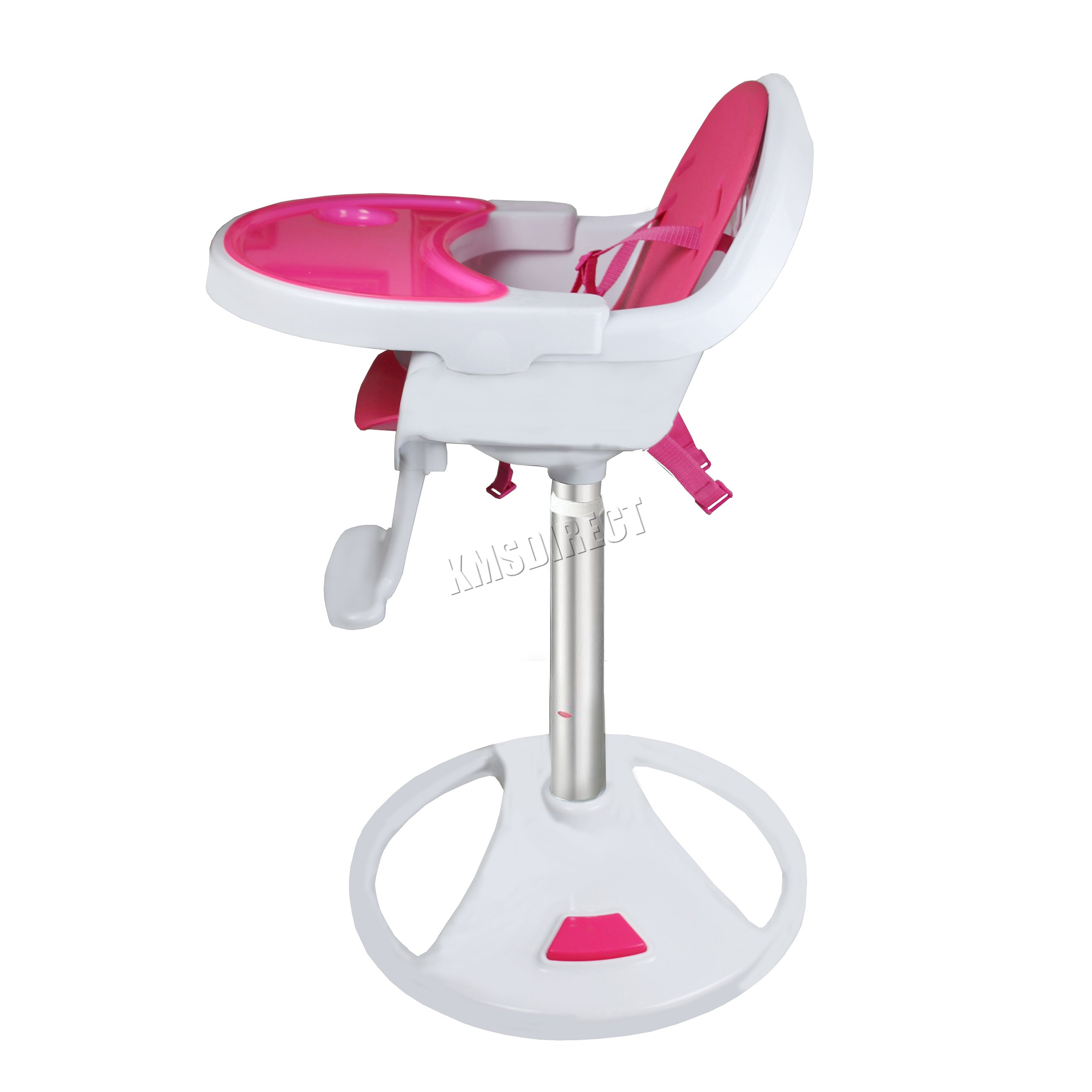 pink baby high chair