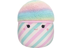 Squishmallows 12-Inch Bevin the Pink and Blue Cotton Candy Plush - Add Bevin to your Squad, Ultrasoft Stuffed Animal Medium-Sized Plush Toy, Official Kelly Toy Plush,Blue,pink
