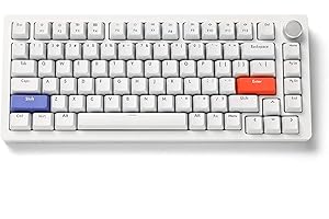 DrunkDeer Klawiatura szybkiego wyzwalania A75 mechaniczny przełącznik magnetyczny klawiatura TKL RGB przewodowa USB kompaktowa klawiatura do gier 82 klawisze ABS klawisze kompaktowa z pokrętłem