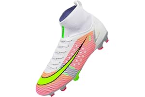 BINBINNIAO Football Boots Men’s High Top Soccer Training Shoes Cleats Outdoor Professional Soccer Shoes Unisex