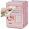 Piggy Bank Toy, Kids Toys Electronic Piggy Bank for Boys Girls Kids Safe ATM Bank Cash Coin Can for Children Money Bank Toys Money Saving Box Birthday Gift for Kids 6-8 - Assorted Color