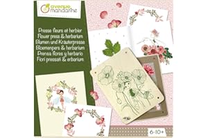 Avenue Mandarine - Ref CO175C - Creative Box - Flower Press and Herbarium - Collect & Keep Beautiful Floral Compositions - Masking Tape & Glue Included, Suitable for Ages 6-10+