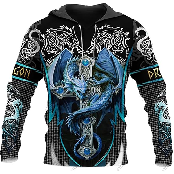 Viking Clothing JooMeryer Men's Viking Hoodie 3D Graphic Print